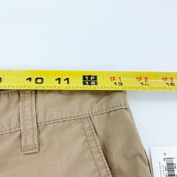 Old Navy Khaki Bermuda Shorts Size 12 Regular Cotton Blend Chino Boys New Youth - Picture 4 of 13